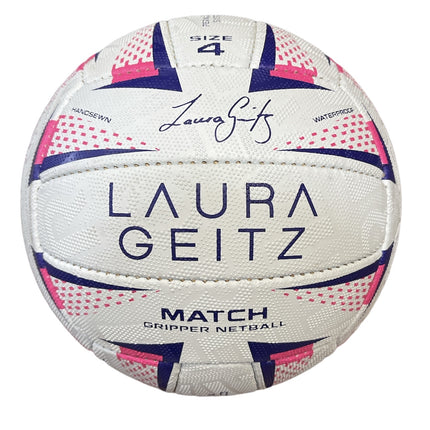 Laura Geitz Match Gripper Netball Hand Sewn Waterproof Official Size 4.