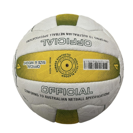 Kim Green Match Gripper Netball Hand Sewn Waterproof Net Ball Official Size 4.