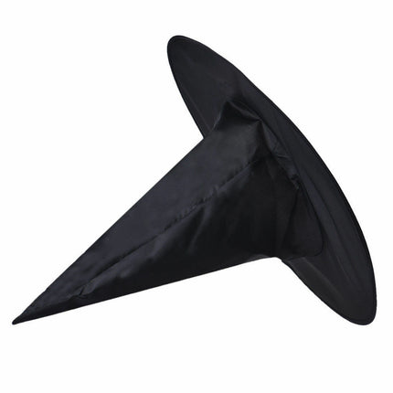 WITCH HAT Plain Black Halloween Costume Fancy Dress Womens Accessory Wizard.