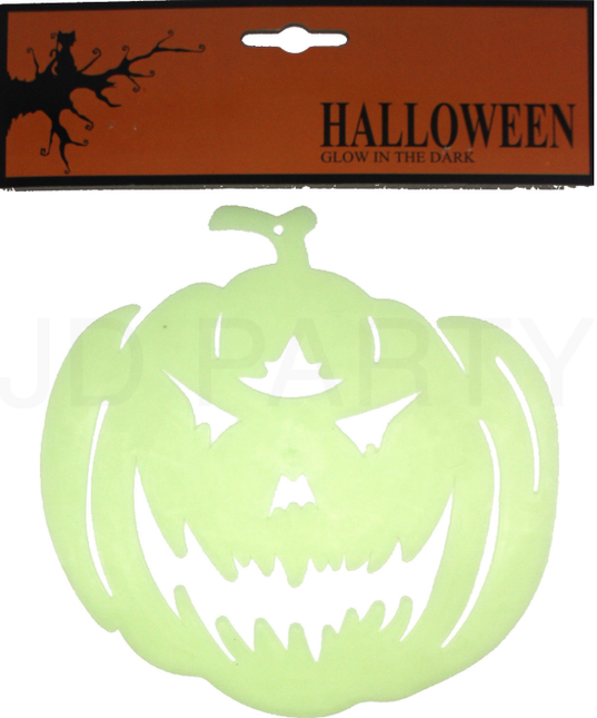 GIANT GLOW IN THE DARK PUMPKIN Halloween Face Party Decoration Decor Jack O Toy.
