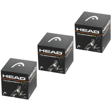 HEAD Tournament Squash Ball Advanced Training Competition - 3 Balls.