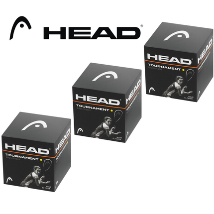 HEAD Tournament Squash Ball Advanced Training Competition - 3 Balls.