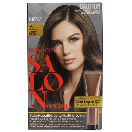 REVLON SALON HAIR COLOR 5G MEDIUM GOLDEN BROWN.