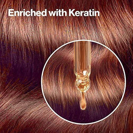 Revlon ColorSilk Beautiful 3D Permanent Hair Colour Keratin - 40 Medium Ash Brown.
