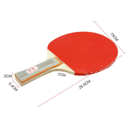 2 Players Table Tennis Set 2 Rackets Bats with 3 Ping Pong Balls Home Sports.