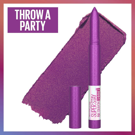 3x Maybelline New York Superstay Ink Longwear Crayon Lipstick - Throw a Party 170.