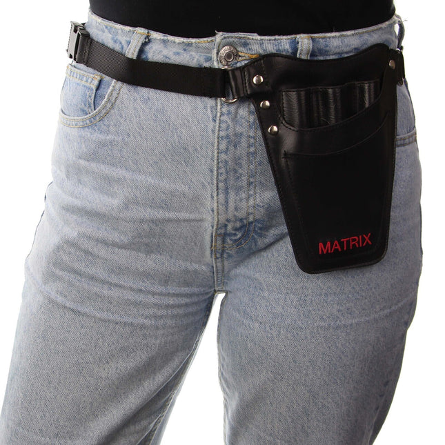 MATRIX Leather Tool Belt Barber Hairdressing Pouch Scissor Waist Pouch Bag.