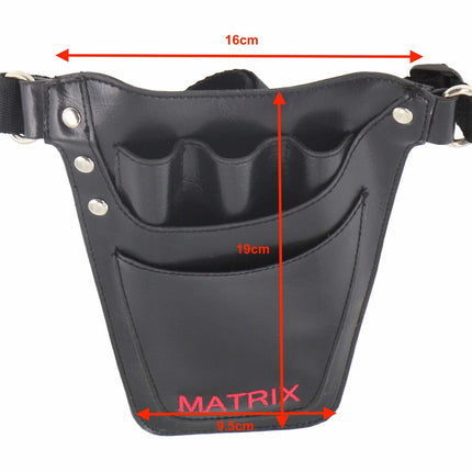 MATRIX Leather Tool Belt Barber Hairdressing Pouch Scissor Waist Pouch Bag.