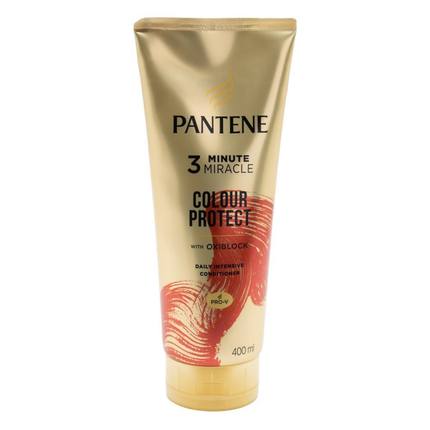 Pantene 400ml 3 Minute Miracle Colour w Oxiblock Intensive Conditioner.