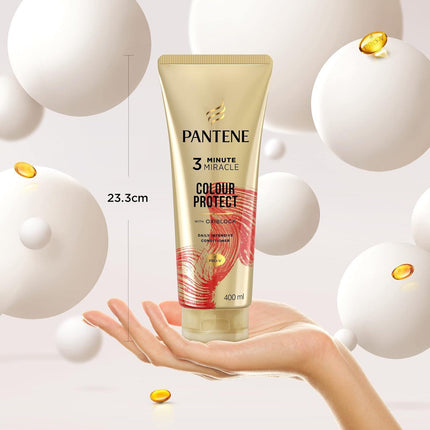 3x Pantene 400ml 3 Minute Miracle Colour w Oxiblock Intensive Conditioner.