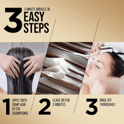 3x Pantene 400ml 3 Minute Miracle Colour w Oxiblock Intensive Conditioner.