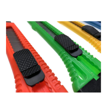 4pcs BOX CUTTER Knife Retractable Blade Utility Razor Durable Opener 10.8mm.