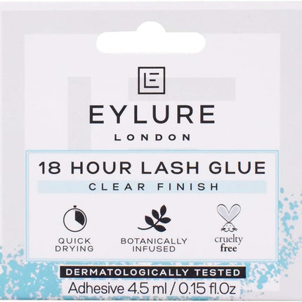 Eylure London Eyelashes 4.5ml 18 Hour Lash Glue Clear Finish.