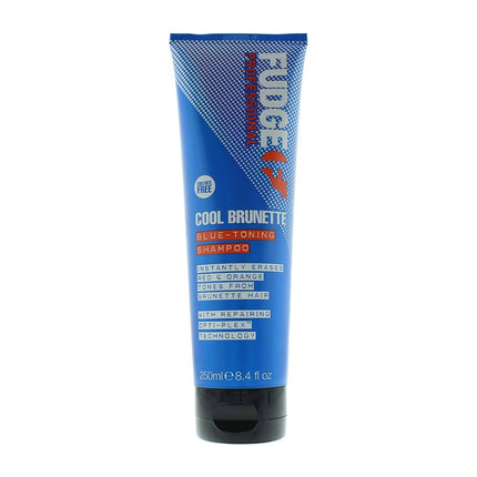 Fudge 250ml Blue Toning Shampoo - Erases Red & Orange from Cool Brunette Hair.