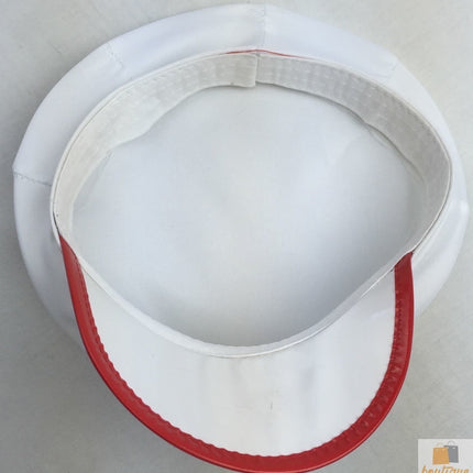 NURSE HAT Doctor Fancy Halloween Party Costume Accessory Cap - White/Red.