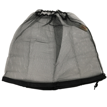 Deluxe MOSQUITO HAT NET Head Protector Bee Bug Mesh Mozzie Insect Fishing Fly - Black.