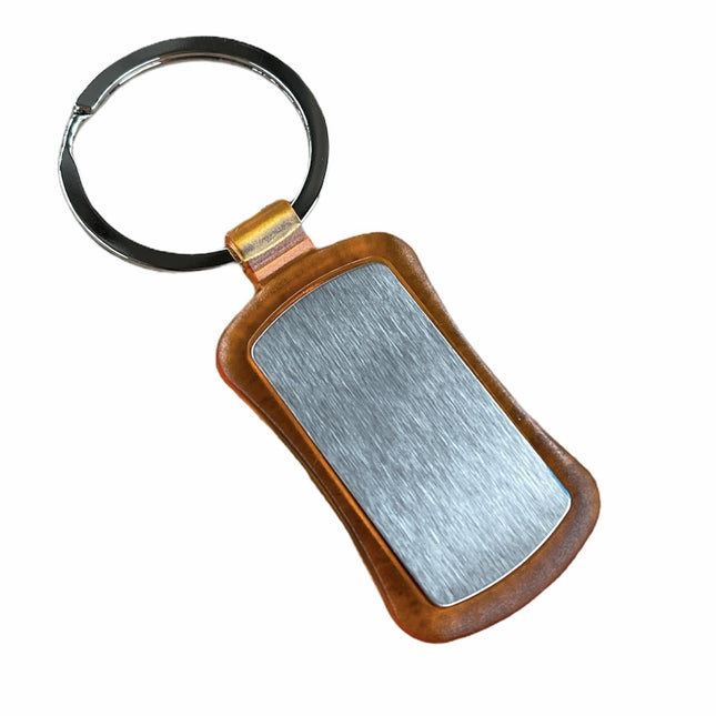 Duo Key Tag Key Ring Keyring School Bag Badge - Orange.