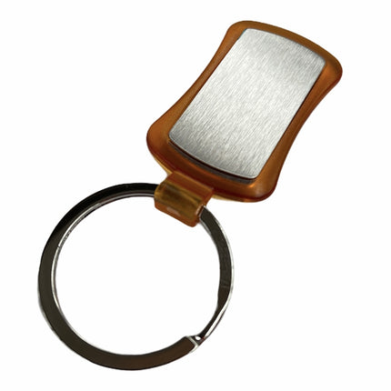 Duo Key Tag Key Ring Keyring School Bag Badge - Orange.