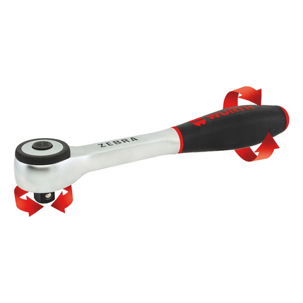 Würth Zebra Reversible Ratchet 1/2 Inch with 360° Rotating Twist Handle.