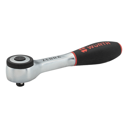 Wurth 1/4" Reversible Ratchet Wrench 360 Degree Twist Handle Chrome Vanadium 135mm.