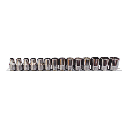 14pcs 1/2" Drive Multi Wrench Socket Set 10–24mm Chrome Vanadium Metric Imperial.
