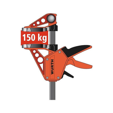 300mm Wurth Quick-Grip One Handed Bar Clamp F Clamp Hand Trigger Action Clamp.