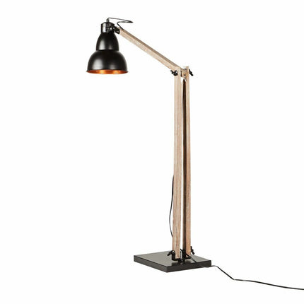 2x Lamps - Faroe Scandi Floor + Table Desk Light Modern Natural Wooden Retro.