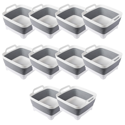 10x Collapsible Strainer Foldable Fruit Veggies Wash Colander Storage Basket.
