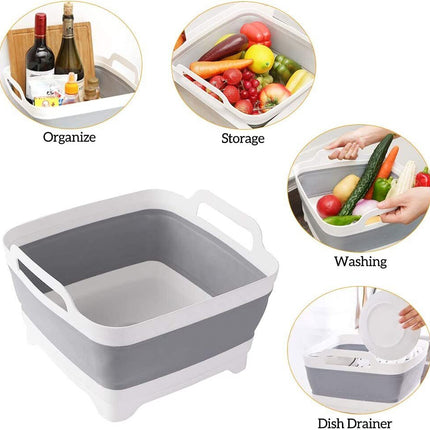10x Collapsible Strainer Foldable Fruit Veggies Wash Colander Storage Basket.