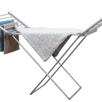 Electric Airer Heated Foldable Clothes Dryer Drying Indoor Folding Rack.