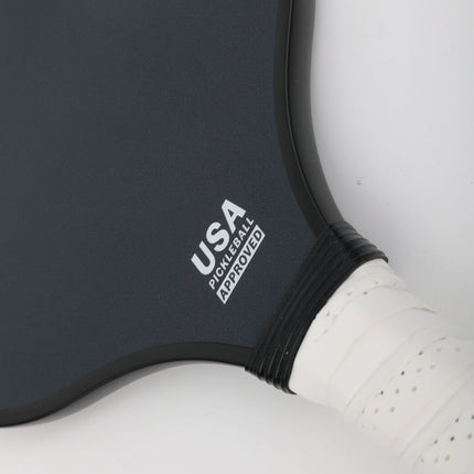 Graphite Carbon Fiber Pickleball Paddles Pickle Ball Racket Racquet in Plain Black.