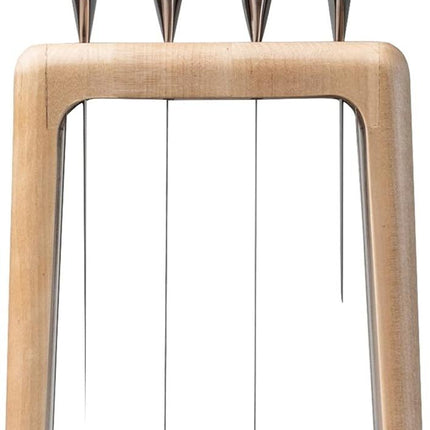 Global Hashira 5-Piece Japanese Knife Block Set Maple Stainless Steel - Made in Japan.