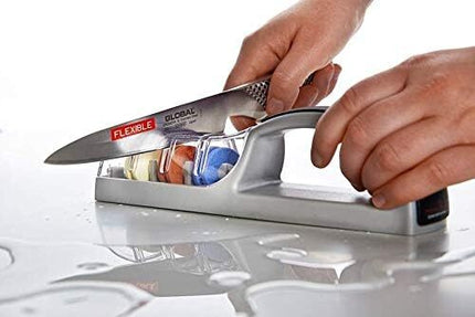MinoSharp Plus 3-Stage Ceramic Water Sharpener 550/GB for Global Knives Knife.