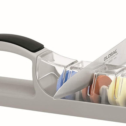 MinoSharp Plus 3-Stage Ceramic Water Sharpener 550/GB for Global Knives Knife.