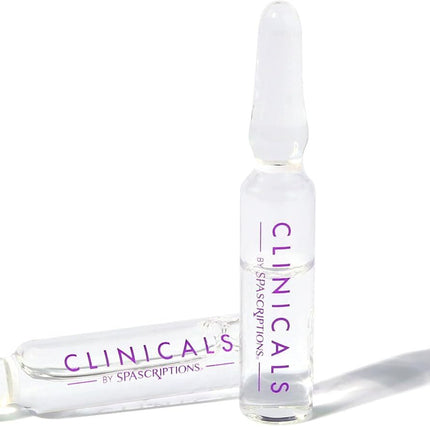 Spascriptions Clinicals Resurfacing Serum Ampoules 7-Pack 2.8ml Each Niacinamide Glycolic Acid PHAs Youthful Glow.