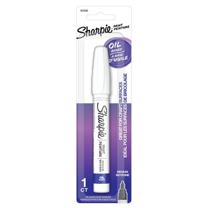 Sharpie Oil-Based Paint Marker in White Medium Point.