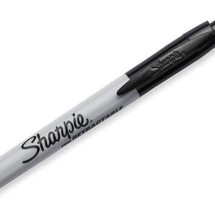 Sharpie Fine Point Retractable Permanent Marker - Black.