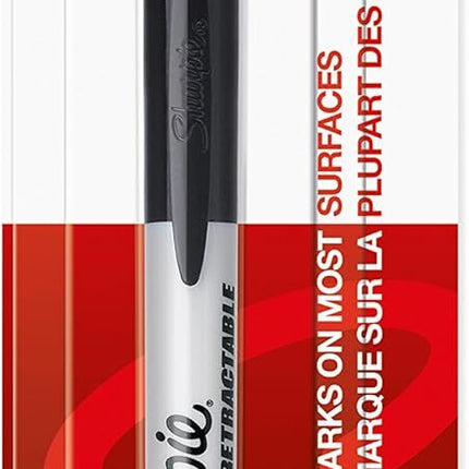 Sharpie Fine Point Retractable Permanent Marker - Black.