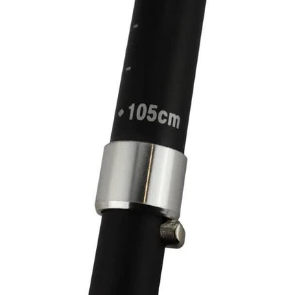 2x Telescopic Adjustable Hiking Pole Folding Walking Stick Adjustable Trekking 105cm - 125cm.