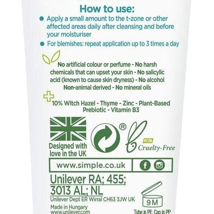 3x Simple 25ml SOS Clearing Booster Long Lasting Shine & Blemish Control.