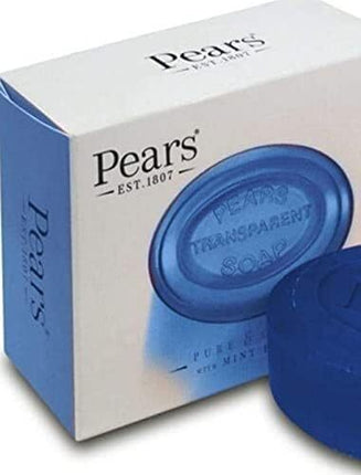 Pears Transparent Soap Bar Pure and Gentle with Mint Extracts 100g.