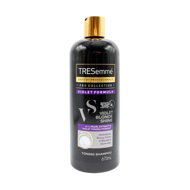 Tresemme 675ml Toning Shampoo in Violet Blonde Shine.