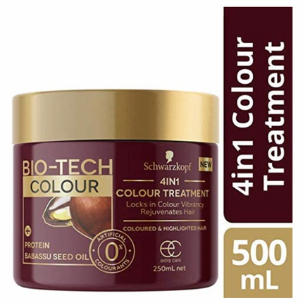 Schwarzkopf Bio-Tech 4-in-1 Colour Treatment Protein Babassu Seed Oil 250ml.