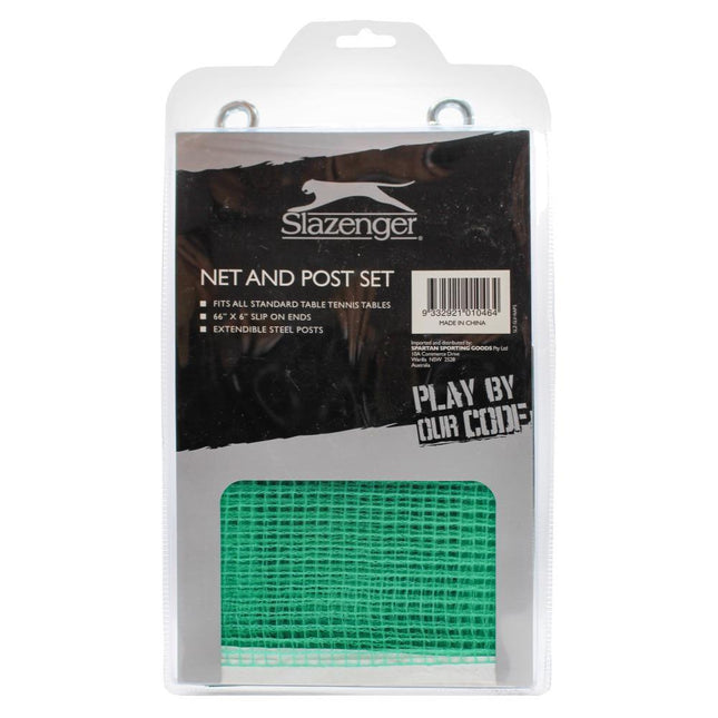 Slazenger Table Tennis Net & Post Set Kit Ping Pong Sports Rack.