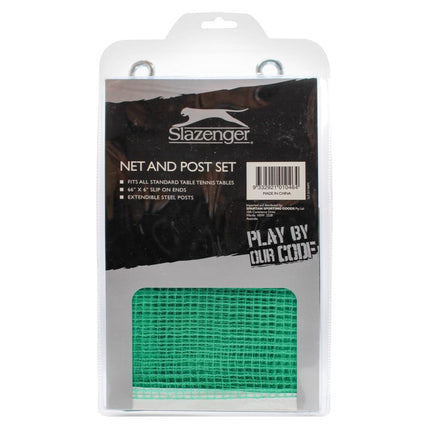 Slazenger Table Tennis Net & Post Set Kit Ping Pong Sports Rack.