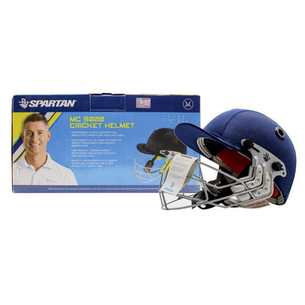 Spartan MC LE Jnr Junior Cricket Helmet Youth - Medium Size - Navy.