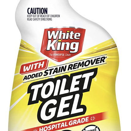 White King Toilet Gel With Added Stain Remover Hospital Grade 700ml - Lemon.