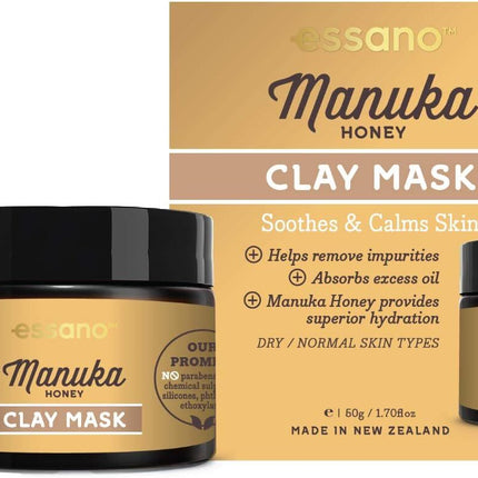 Essano Manuka Honey Clay Mask 50g.