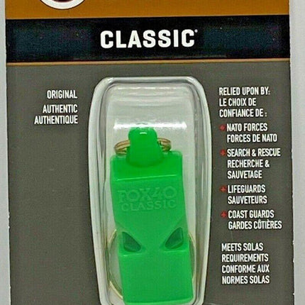 Fox 40 Classic 3 Chamber Whistle Soccer Football Netball Sports Basketball - Green.