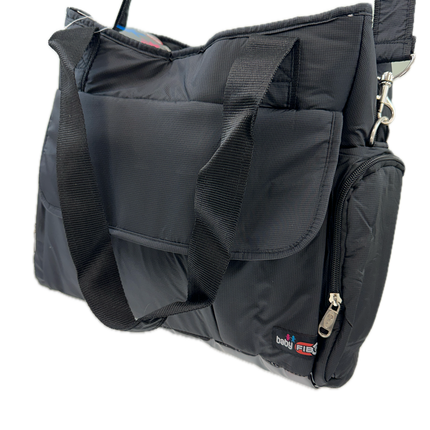 FIB Baby Nappy Bag Diaper Maternity Milk Mummy Changing Travel Tote - Black.